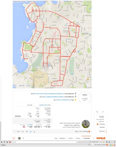 Cyclist Another work of Strava art by Stephen Lund on the streets of Victoria, BC  strava art cycling