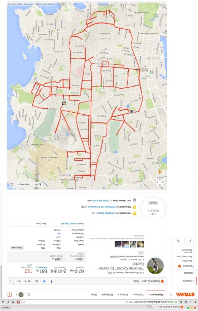 This Strava art by Stephen Lund Victoria BC gps garmin strava art cycling cyclist bicycle perspective