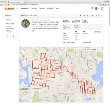 Alan Cassels sucks Strava art and bike writing by Stephen Lund Victoria BC garmin gps Strava art cycling cyclist bicycle
