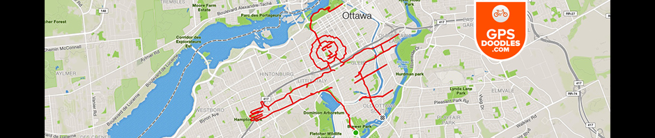 Da Vinci's Vitruvian Man by GPS artist Stephen Lund in Victoria, BC, Canada GPS Garmin Strava art cyclist cycling creativity eyes vision health optometrists Canadian Association of Optometrists CAO
