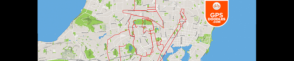 Gandalf the Grey Wizard by GPS artist Stephen Lund in Victoria, BC, Canada GPS Garmin Strava art cyclist cycling creativity Gandalf wizard JRR Tolkien fantasy
